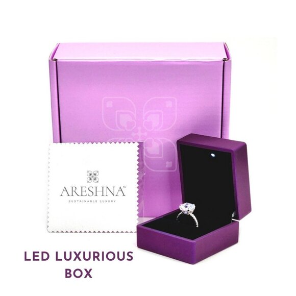 9.5ct Lab Diamond Asscher Cut Engagement Ring Wedding Ring Statement Ring Gift - Picture 6 of 7